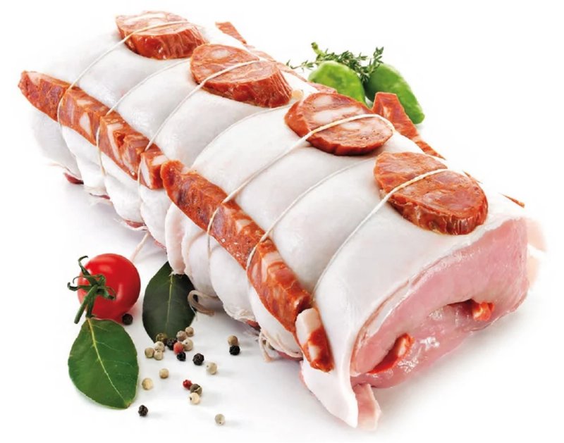 Roti Lombo Porco Recheado Chouriço Kg