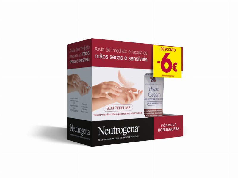 Creme Mãos Neutrogena Sem Perfume 2X50 ml -6 Desconto