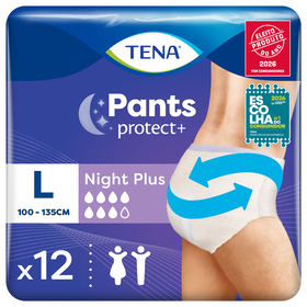 Cuecas Incontinência Noite Pants L Tena 12 Un