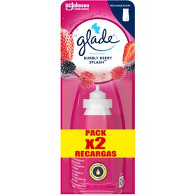 Ambientador Recarga Sense&Spray Berry Splash Glade 2 X 18 ml