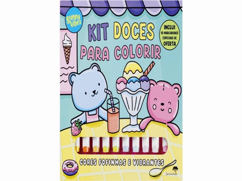 Livro Kit Doces Para Colorir De Jacarandá