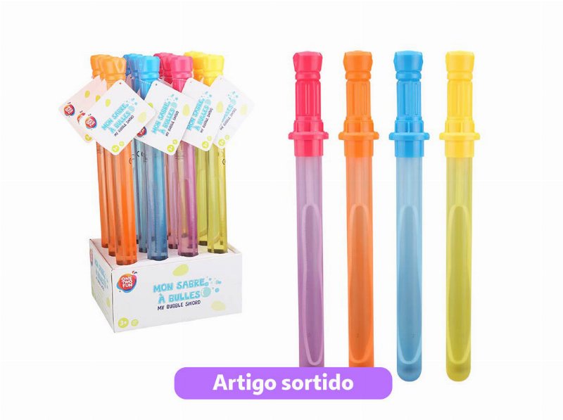 Espada Com Bolas Sabão One Two Fun Cores Sortidas