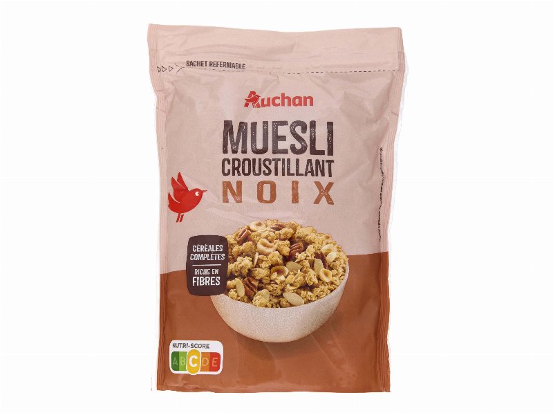 Cereais Auchan Muesli Frutos Secos 450 g