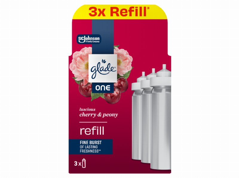 Ambientador Glade One Peony & Cherry Rec 3Un