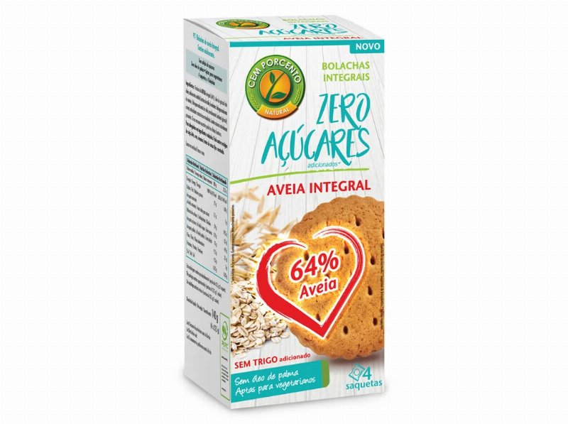 Bolacha Aveia Cem Porcento Sem Açúcar Adicionado 140 g