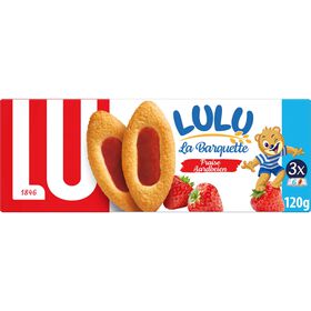 Bolachas Com Recheio De Morango La Barquette Lu 120 gr (3 Un)