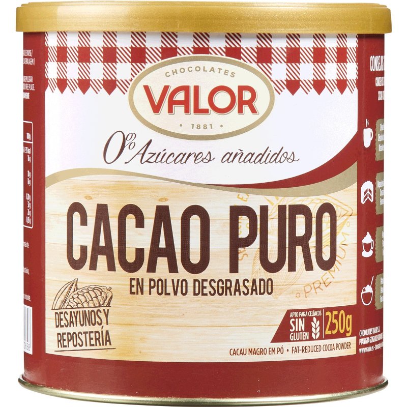 Cacau Puro Em Pó Sem Glúten E 0% Açúcar Adicionado 250 g
