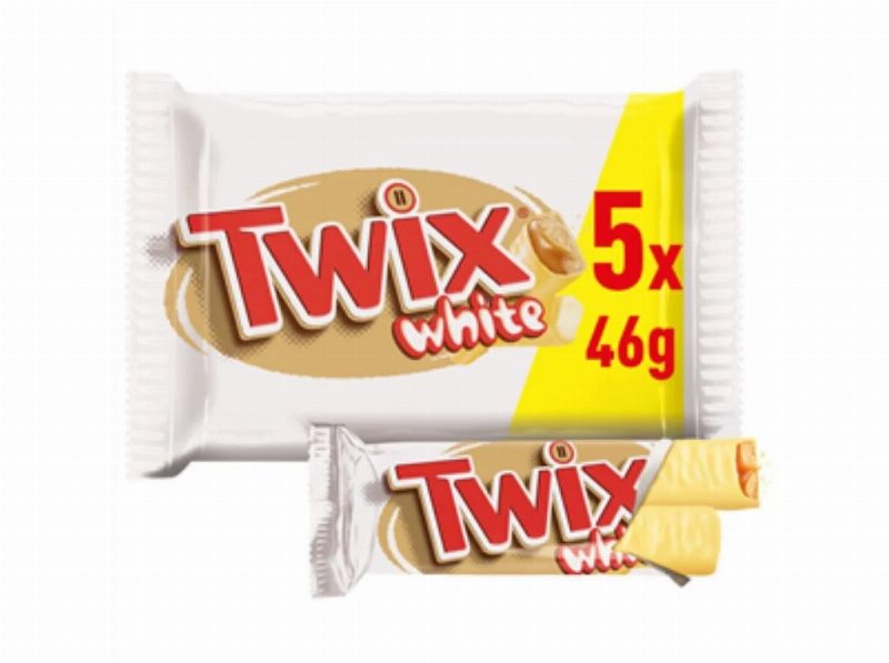 Barras De Chocolate Twix White 5 X 46 g