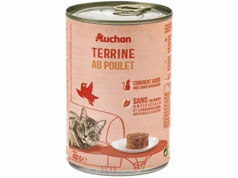 Comida Húmida Para Gato Auchan Terrina Frango 400 g