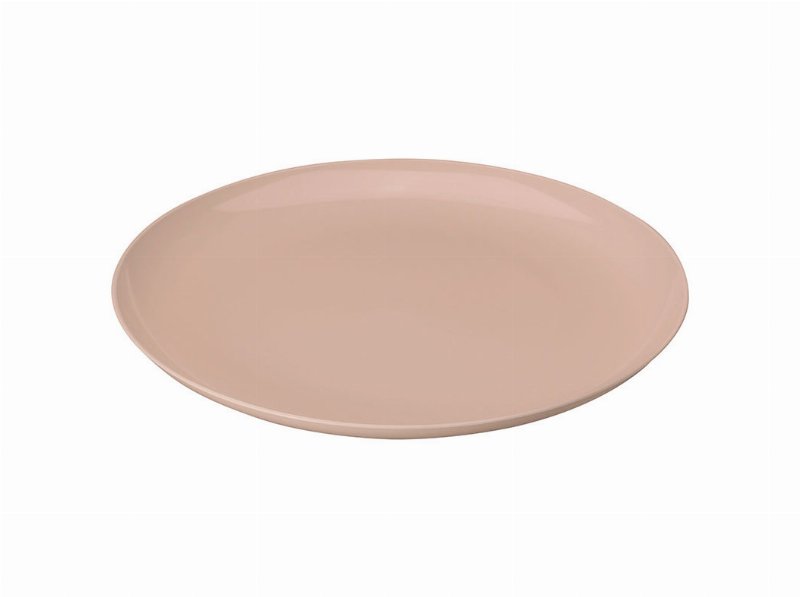 Prato Plástico Actuel Taupe Reutiliz 21Cm