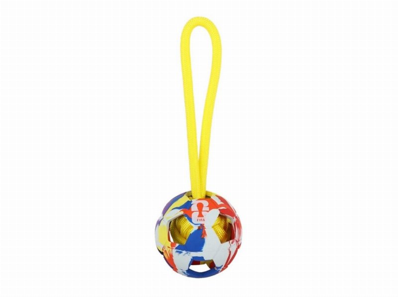 Brinquedo Para Cão Cão Afp Mundial Bola Com Corda 11Cm