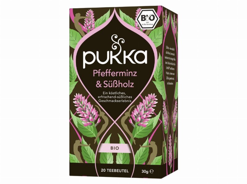 Chá Bio Pukka Hortelã Pimenta Alcaçuz 20 Saquetas