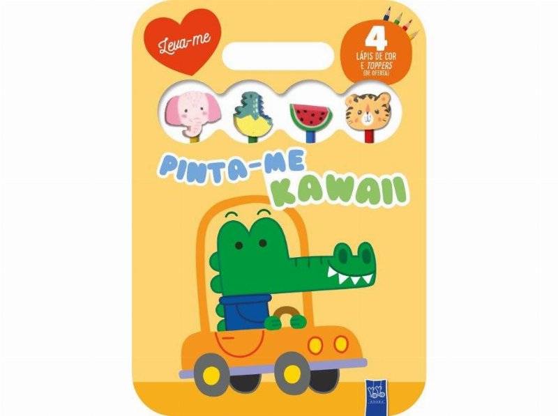 Livro Leva-Me Pinta-Me Kawaii