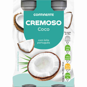 Iogurte Líquido Cremoso Coco Continente 640 (4 Un)