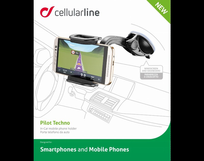 Suporte Para Carro Cellularline Dupla Fixação