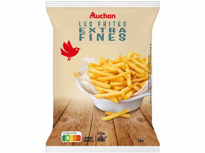 Batatas Auchan Pré-Fritas Palitos Extrafinas Girassol 1 kg