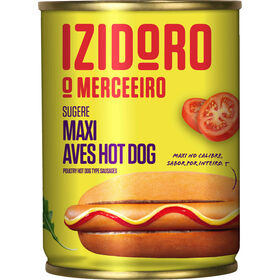 Salsichas Maxi Hot Dog Aves Lata 6 Un Izidoro 200 gr