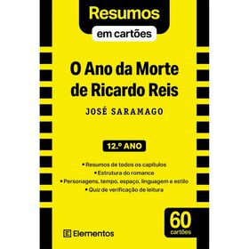 Resumos Em Cartões - O Ano Da Morte De Ricardo Reis - José Saramago - 12.º Ano