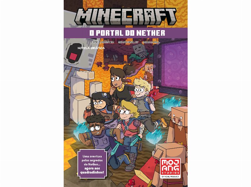 Livro Minecraft: O Portal Do Nother: Novela Gráfica