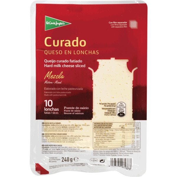 Queijo Curado Em Fatias 240 g