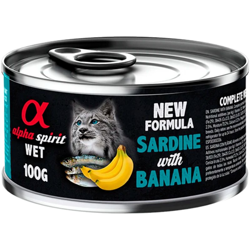 Alimento Húmido Para Gato Sardinha E Banana 100 g