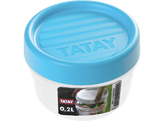Caixa Hermética Tatay Com Tampa Rosca Azul 0.2 l