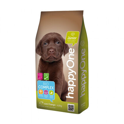 Comida Seca Para Cão Júnior Com Frango Happyone 10Kg