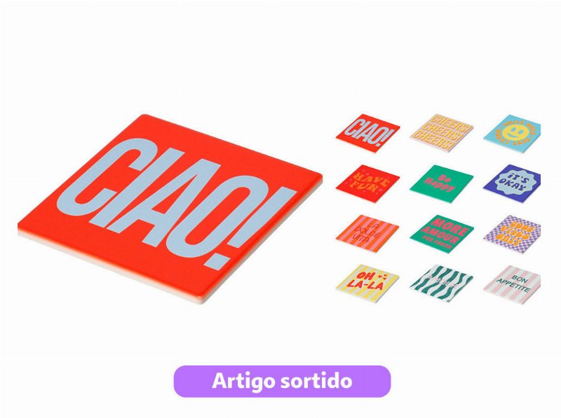 Base Para Copos 9X9Cm Modelos Sortidos