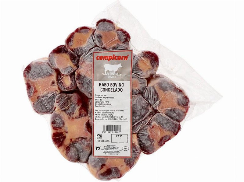 Rabo Bovino Fatiado Congelado Vacuo Kg