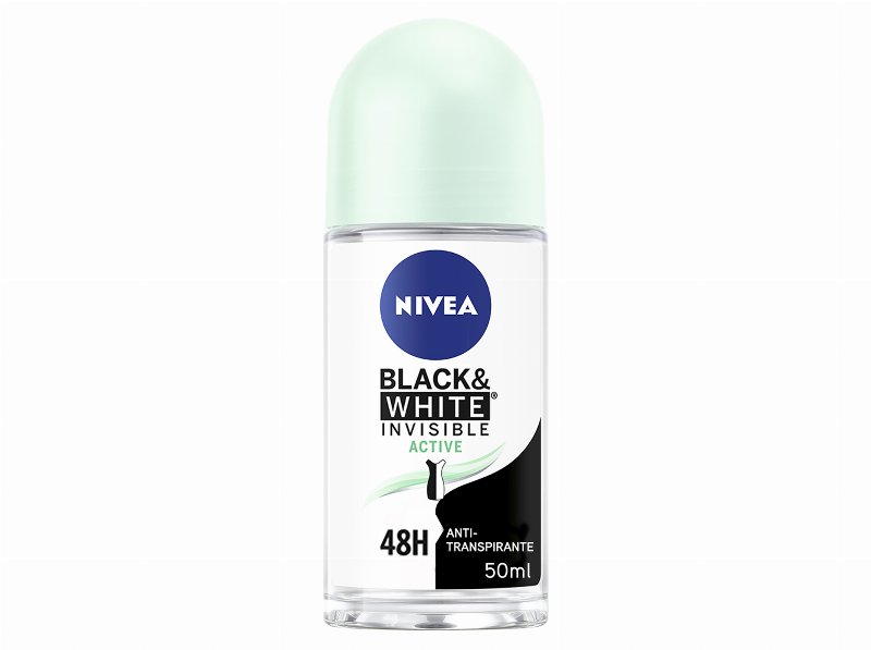 Desodorizante Roll-On Invisible For Black & White Active Nivea 50 ml