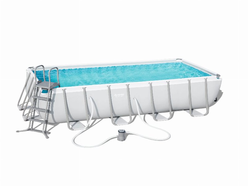 Piscina Rectangular Bestway Com Acessórios 488X244X122Cm