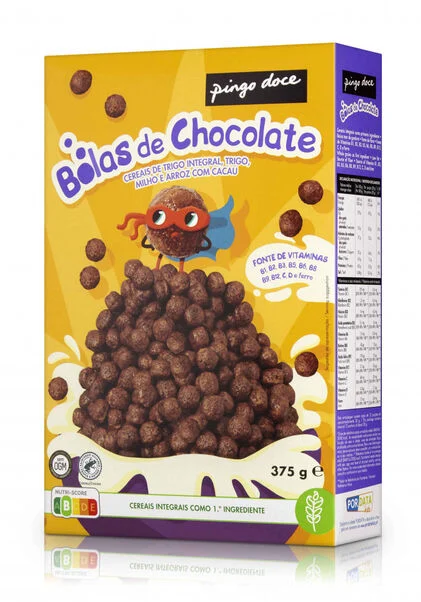 Cereais Bolas De Chocolate Pingo Doce 0.375Kg