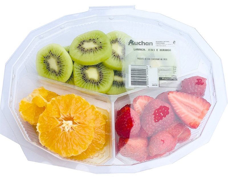 Laranja Kiwi Morango Pedaços Kg