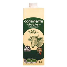 Leite Uht Meio Gordo Açores Continente 1 Lt