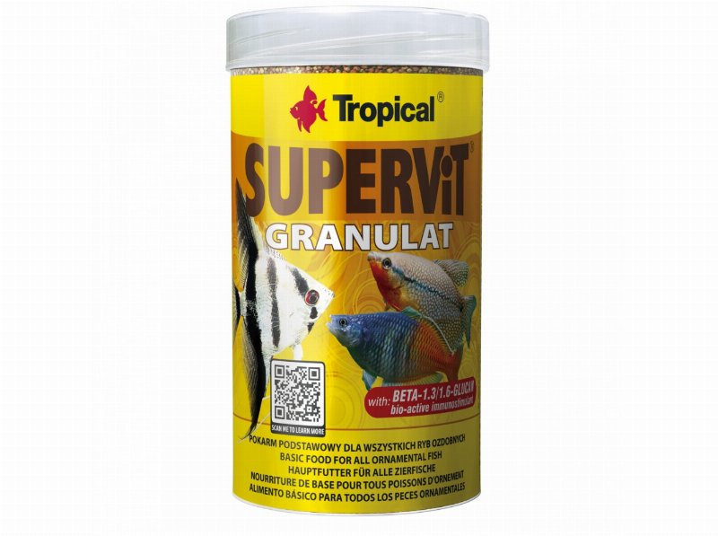 Alimentação Peixes Tropical Supervit Granulat 100 ml