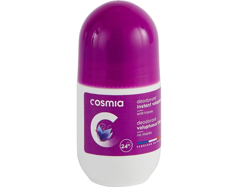 Desodorizante Roll On Cosmia Perfurmado Sem Manchas 50 ml