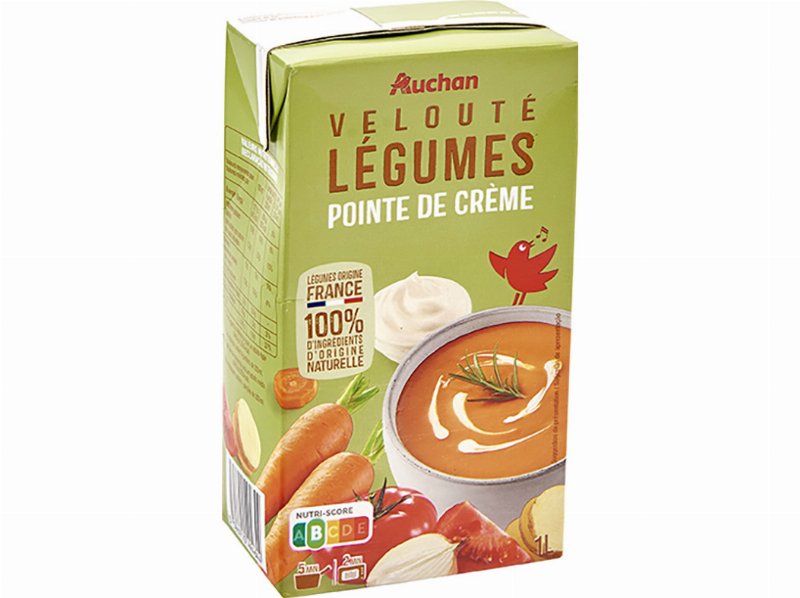 Creme De Legumes Auchan Com Natas 1 l