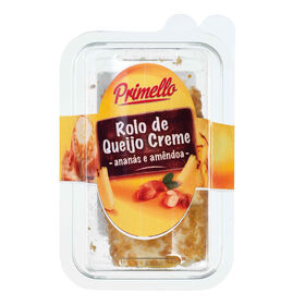 Rolo De Queijo Creme Com Ananás E Amêndoa Primello 100 gr
