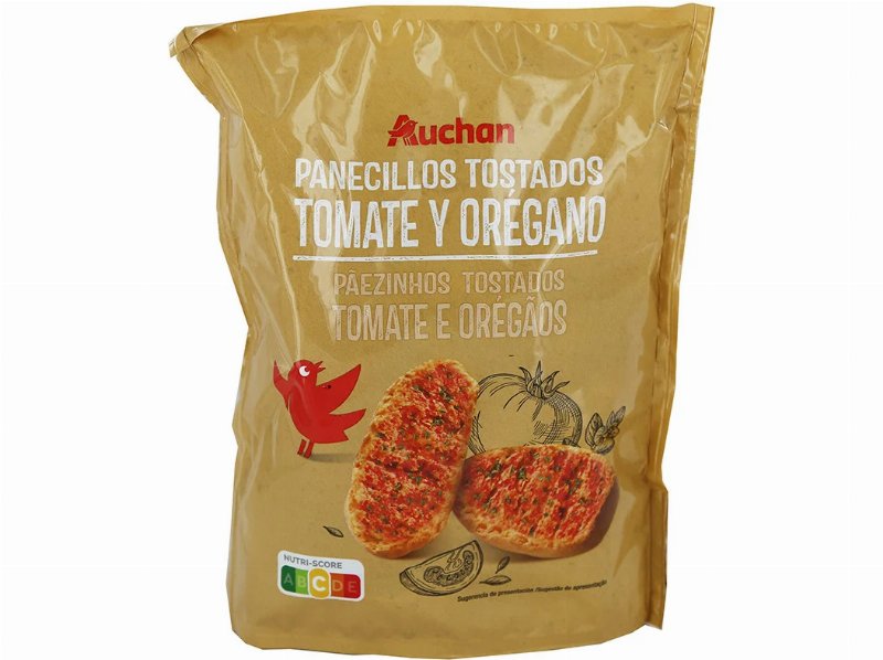 Pãezinhos Auchan Torrados Tomate E Oregãos 160 g