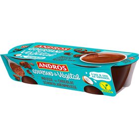 Mousse Base De Coco Chocolate Andros 110 gr (2 Un)