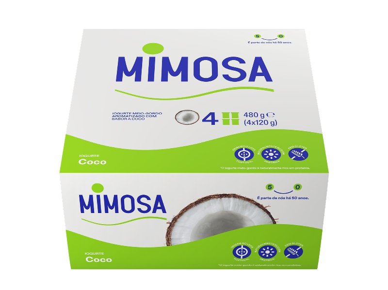 Iogurte Mimosa Aroma Coco 4X120 g