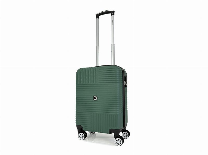 Mala De Cabine Rígida Airport Zen Verde Com 8 Rodas 55 X 36 X 21 Cm