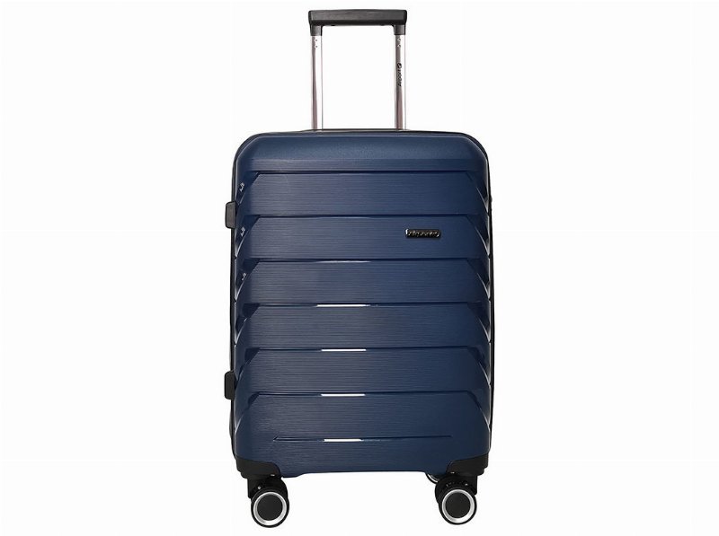 Mala De Cabine Rígida Airport Azul 8 Rodas 56X20X38Cm