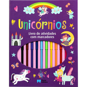 Unicórnios - Livro De Atividades Com Marcadores