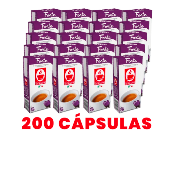 Café Forte Nespresso 200 Cápsulas (20X10 Cápsulas) Bonini