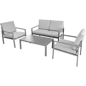 Conjunto Estar Metal Com Almofadas Bali Kasa