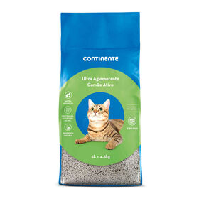 Areia Ultra Aglomerante Bentonite Carvão Ativo Continente 5 l / 4,3 kg