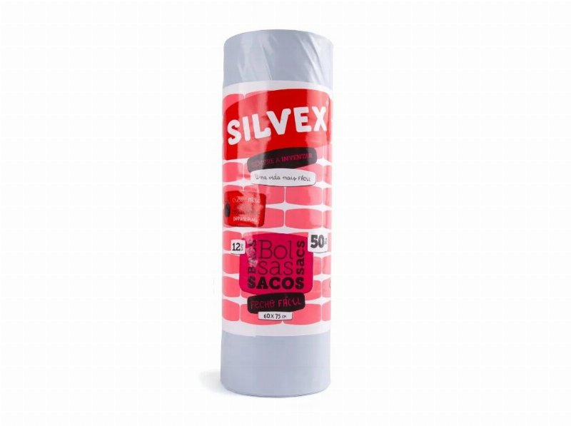 Sacos Silvex Lixo Eco Fecho Fácil 50 l 12Un