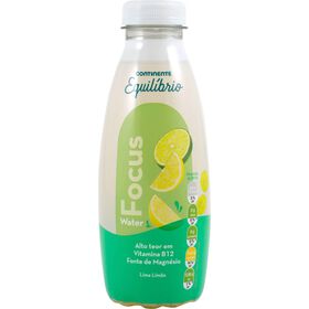 Água Vitaminada Sem Gás Focus Limão E Lima Continente Equilíbrio 500 ml