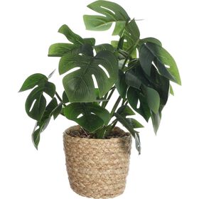Planta Artificial Alta Em Vaso Palha Kasa
